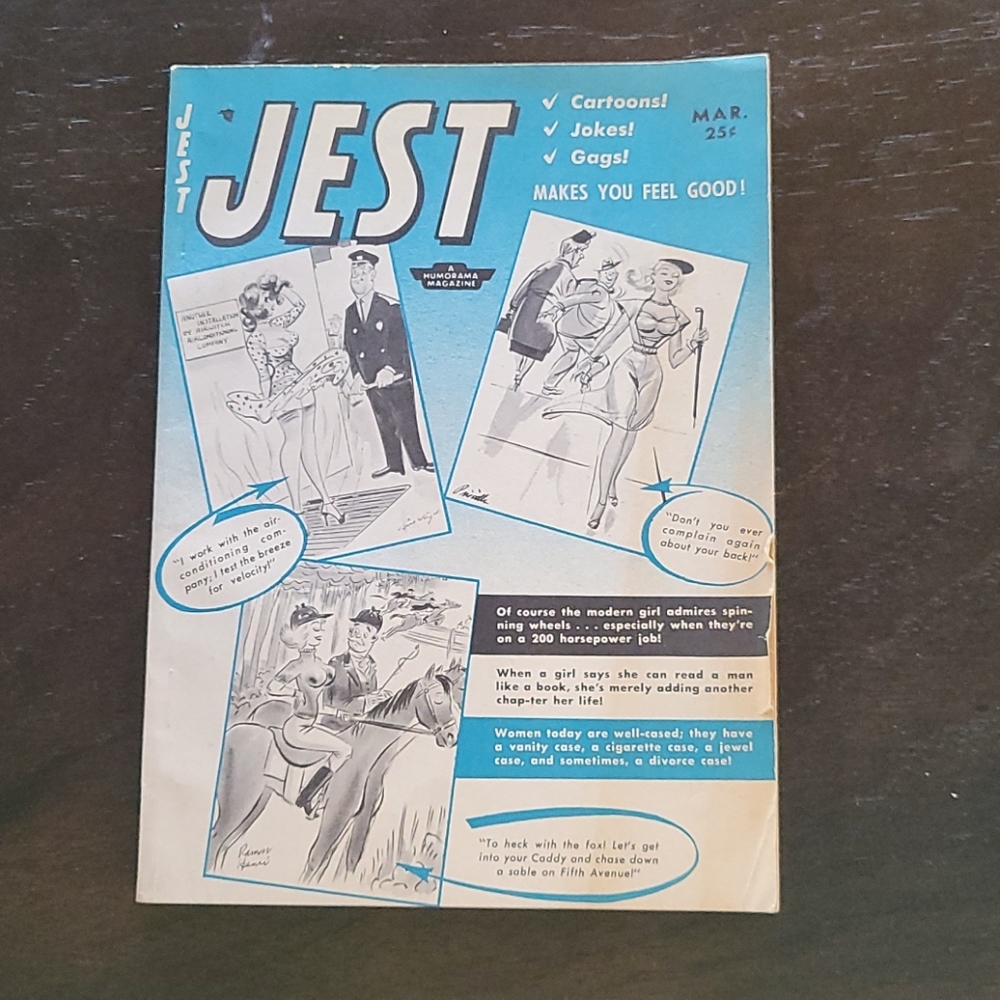 Vintage Jest Magazine Betty Paige Magazine